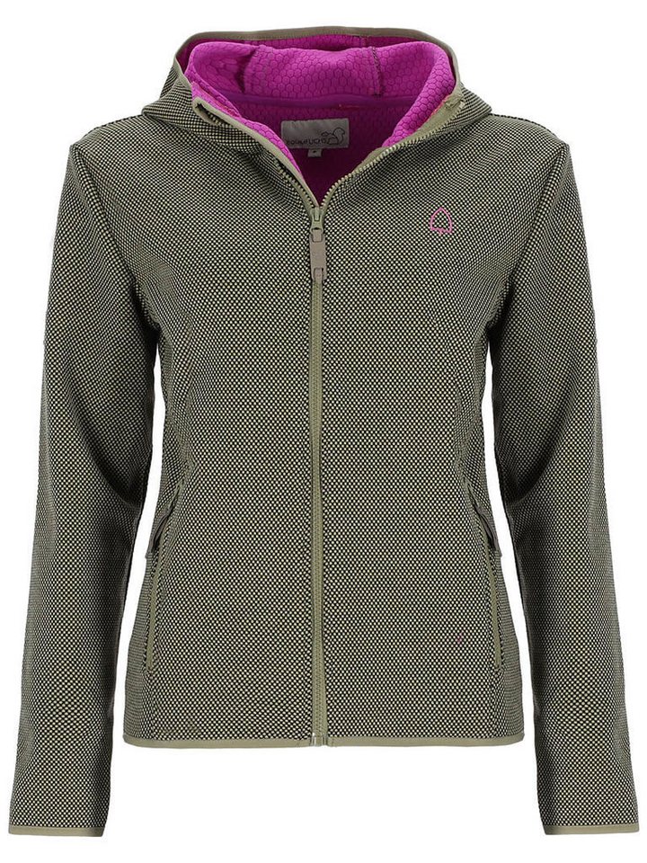 Baumfuchs Strickfleecejacke Damen Fleecejacke mit Kapuze und weichem Fleecefutter von Baumfuchs