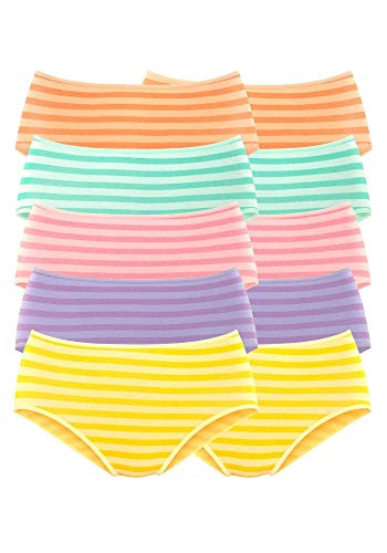 Damen Slips Hüftslips von Go in | 10 Stück (40/42, Bunt) von Baur