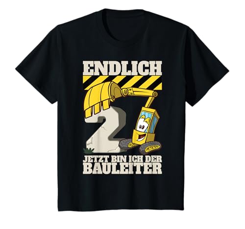 Bagger T-Shirt 2 Jahre Junge | Jungen 2. Geburtstag Bagger T-Shirt von Jungen Bagger T-Shirts 2 Jahre by 83-Tees