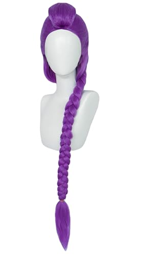 Demon Hunters Kostüm Rumi Perücke Zoey Cosplay Perücke Mira Pink Hair Halloween Accessoires für Frauen (Lila) von Bauxhie