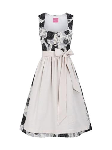 Bavaria sis Dirndl Damen Midi Schwarz Dirndlkleid Kleid für Oktoberfest Besondere Anlässe Trachtenkleid Moderock 32-44 von Bavaria sis