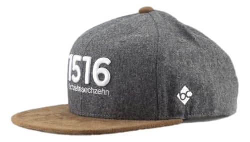 Bavarian Caps 1516 Flanell Sb Cap, grau, ONE Size von Bavarian Caps