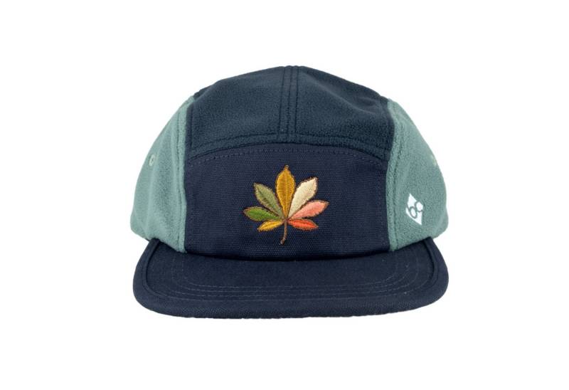 Bavarian Caps Baseball Cap Bavarian Caps "Kastanienlaub" - blaugrün (5-Panel Hat) (Basecap, 5 Panel Cap, Basecap) 5-Panel Krone aus Fleece von Bavarian Caps