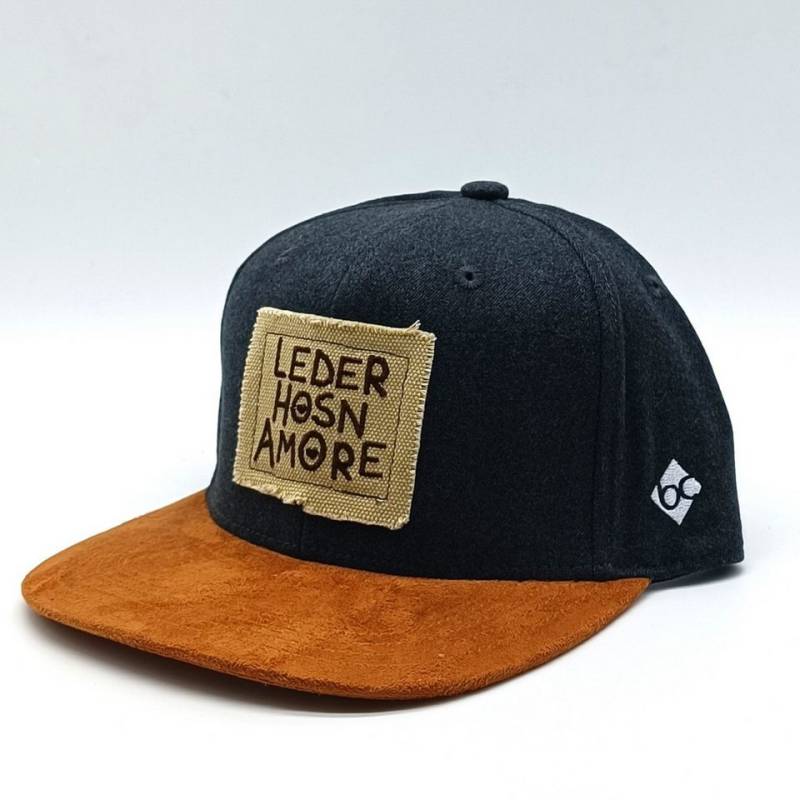 Bavarian Caps Baseball Cap Cap "D´Hundskrippln Lederhosenamore" dunkelgrau von Bavarian Caps