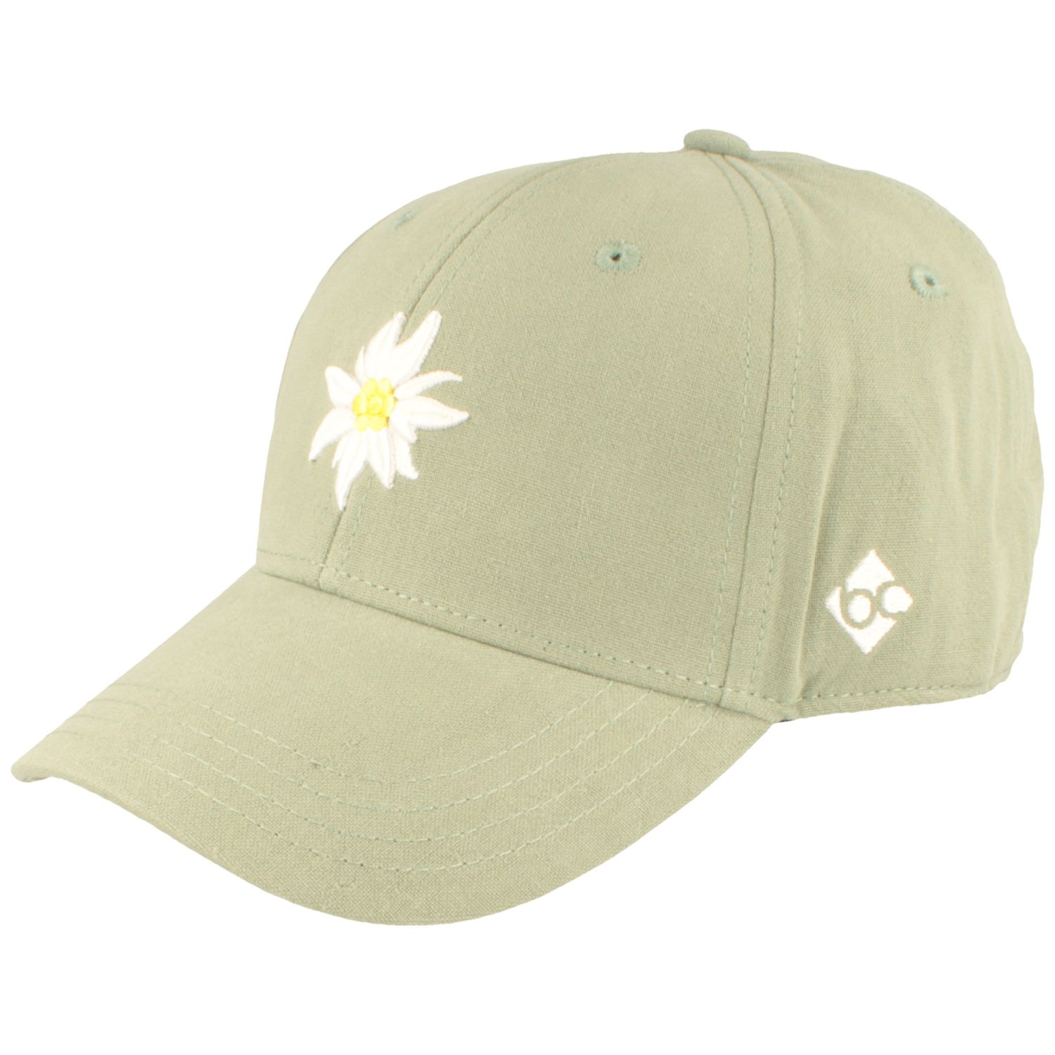 Bavarian Caps Baseball-Cap Edelweiss aus Leinen-Baumwoll Mix von Bavarian Caps