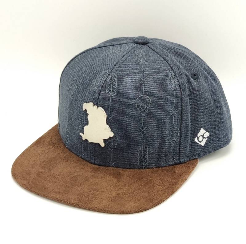 Bavarian Caps Baseball Cap Freistaat Hopfen&Malz Snapback dunkelgrau von Bavarian Caps