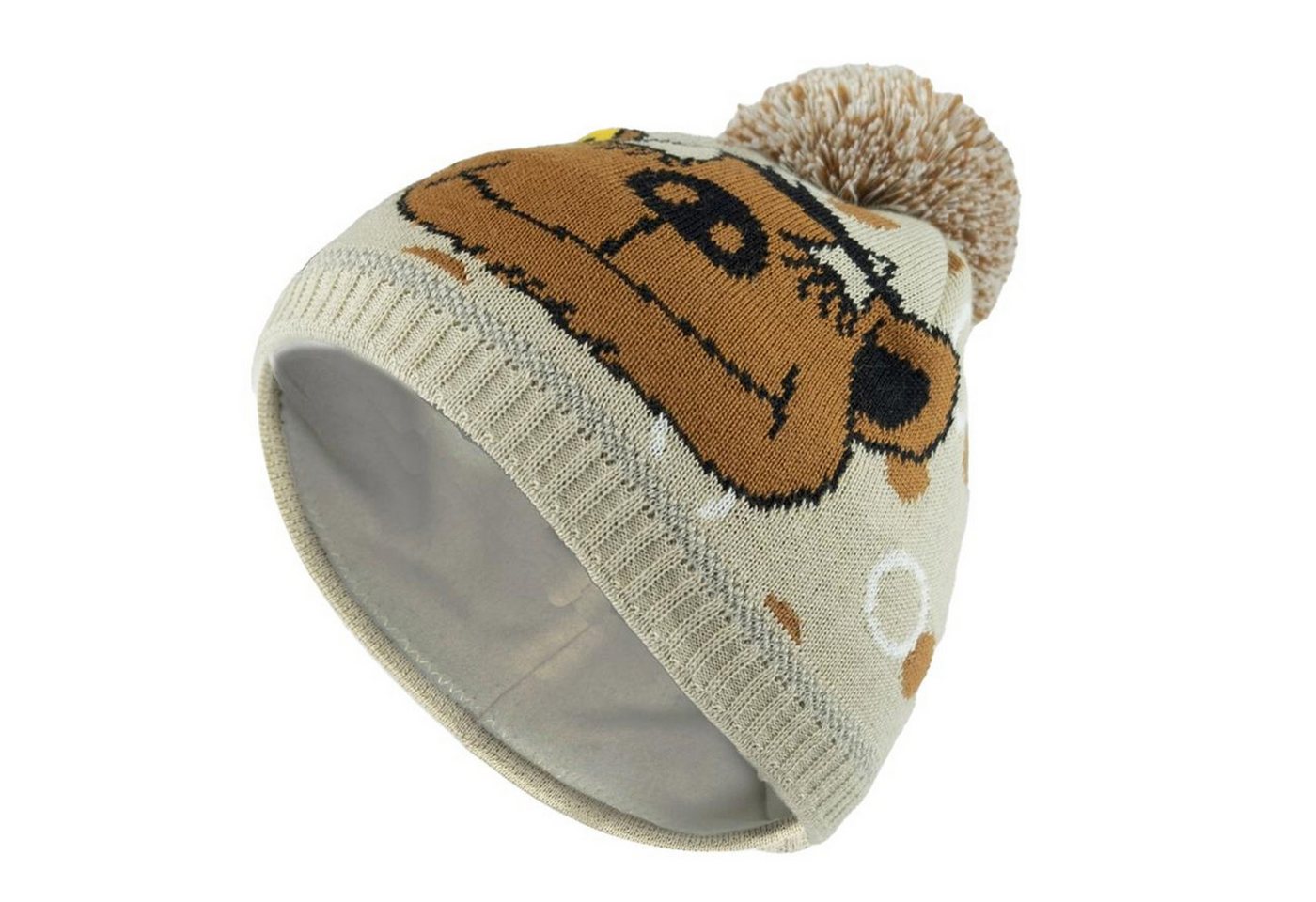 Bavarian Caps Bommelmütze Bavarian Caps Kinder Bommel-Haum "Janosch: Tiger&Bär" - multi (Beanie, Strickmütze, Bommelmütze) reflektierend von Bavarian Caps