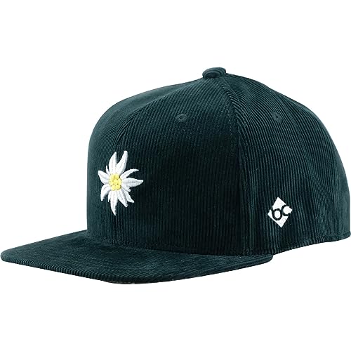 Bavarian Caps Cap Edelweiß Kord, Größe:OneSize, Farben:tannengrün von Bavarian Caps