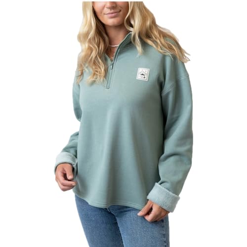 Bavarian Caps Damen Hannah Half Zip Pullover, Minze, L von Bavarian Caps