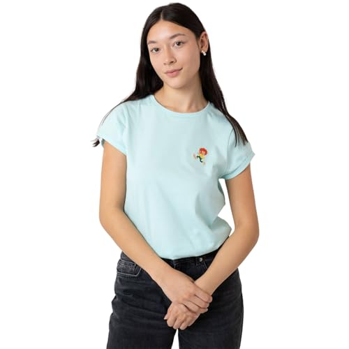 Bavarian Caps Damen Pumuckl Stick T-Shirt, hellblau, M von Bavarian Caps
