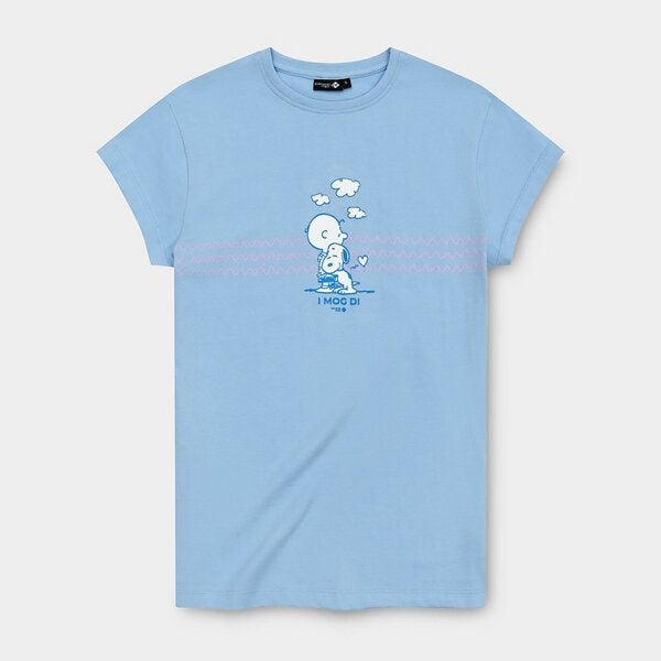 Bavarian Caps Damen T-Shirt I Mog Di Snoopy - Hellblau von Bavarian Caps