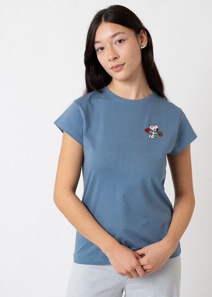 Bavarian Caps Damen T-Shirt Peanuts Snoopy - Blau von Bavarian Caps
