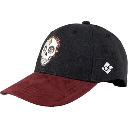 Bavarian Caps Dia de Muertos Curved Cap schwarz von Bavarian Caps