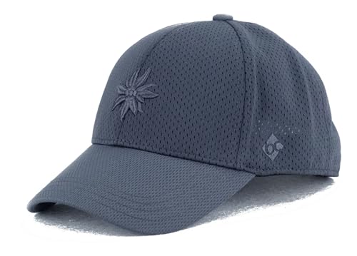 Bavarian Caps Edelweiss SPORTFIT Curved DUNKELGRAU von Bavarian Caps