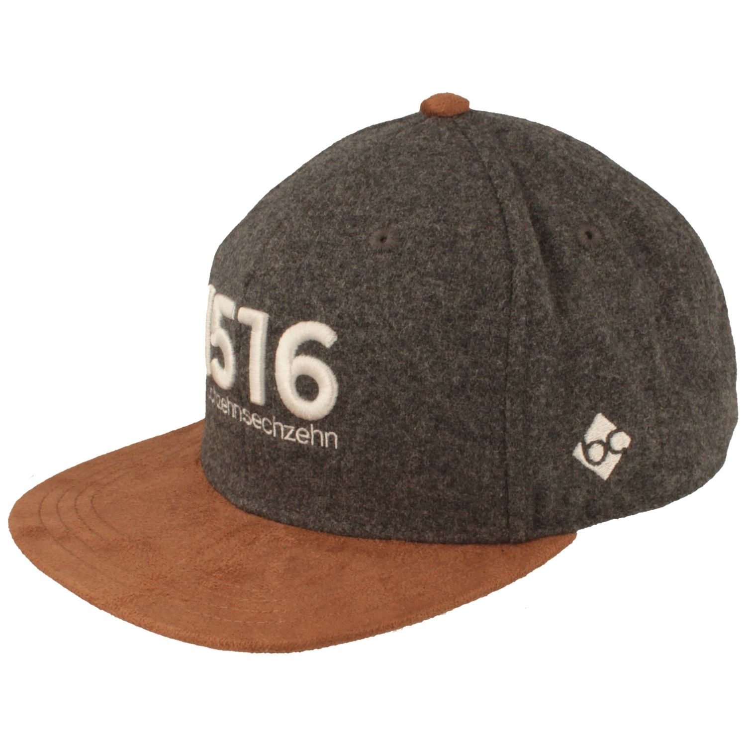 Bavarian Caps Flat-Brim Snapback Baseball-Cap 1516 Flanell von Bavarian Caps