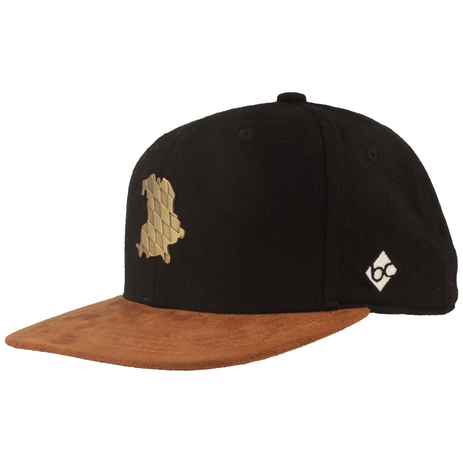 Bavarian Caps Flat Brim Snapback Baseball-Cap mit Bayern Emblem von Bavarian Caps