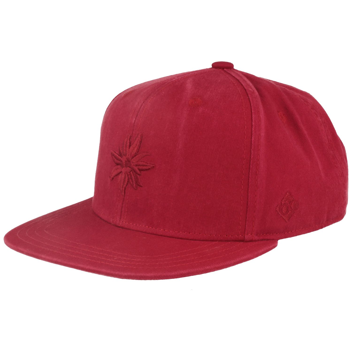 Bavarian Caps Flat Brim Snapback Baseball-Cap mit Edelweiss-Stickerei von Bavarian Caps