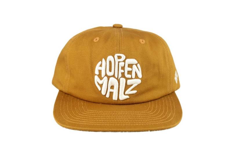 Bavarian Caps Flat Cap Bavarian Caps "Hopfen&Malz" - hellbraun (Strapback Kappe) (Basecap, Basecap) von Bavarian Caps