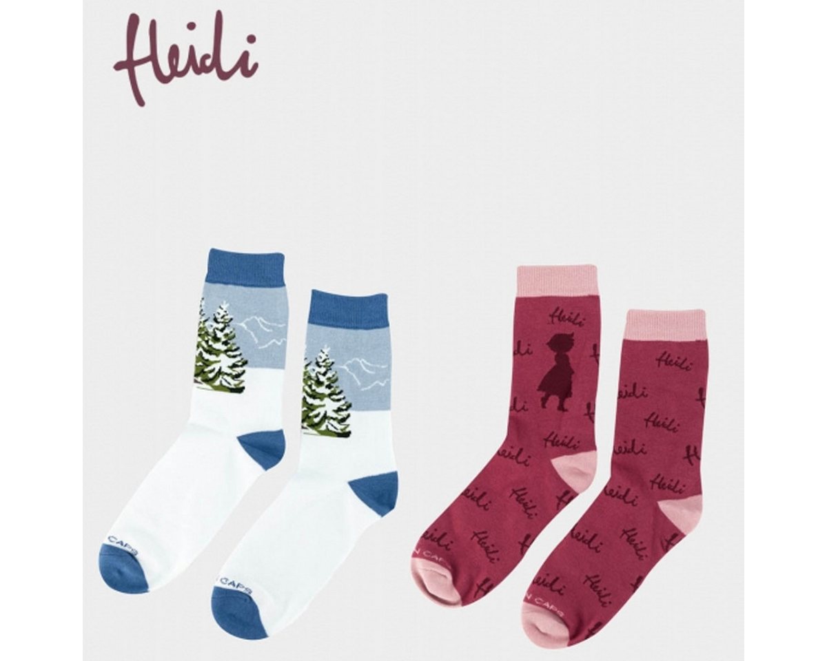Bavarian Caps Freizeitsocken Bavarian Caps 2er Sockenbox Heidi (Freizeitsocken, 2-Paar, Freizeitsocken) von Bavarian Caps
