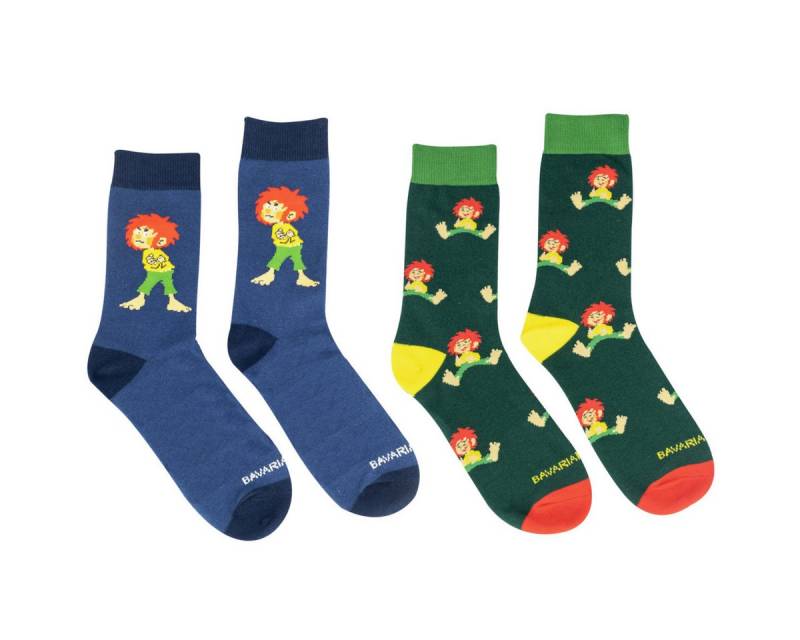 Bavarian Caps Freizeitsocken Bavarian Caps Kinder 2er Sockenbox Pumuckl bunt 36-40 (Freizeitsocken, 2-Paar, Sportsocken) von Bavarian Caps