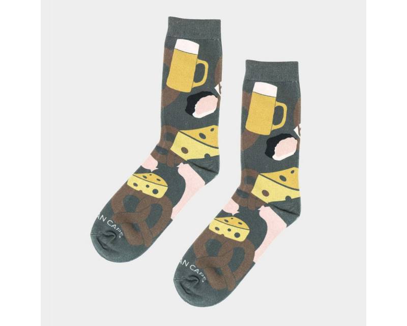 Bavarian Caps Freizeitsocken Bavarian Caps Socken Brotzeit bunt 36-40 (Freizeitsocken, Freizeitsocken) von Bavarian Caps