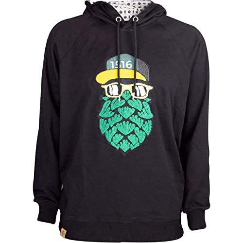 Bavarian Caps Herren Hopfinator Hoodie, schwarz, L von Bavarian Caps