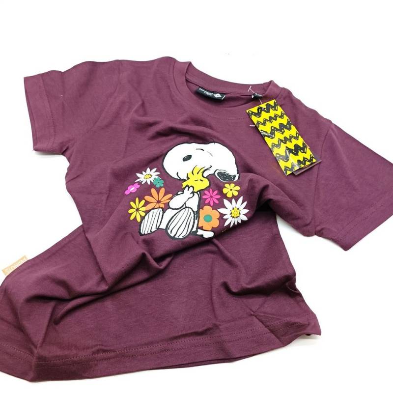 Bavarian Caps Jerseymütze Ki-T-Shirt "Peanuts: Kuschelalarm" dunkelrot von Bavarian Caps