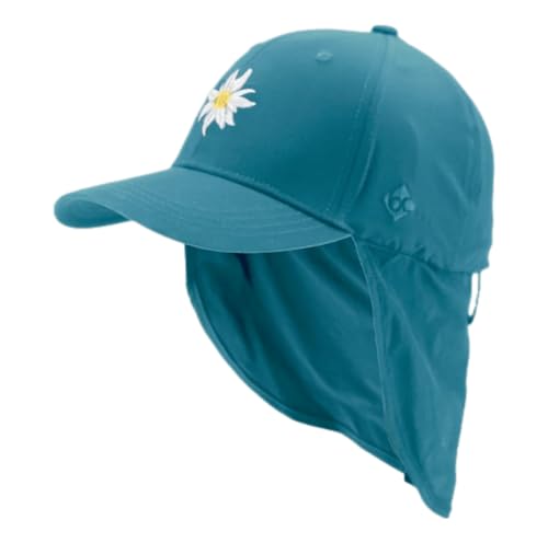 Bavarian Caps Kinder Edelweiß Sonnenschutz Cap, hellblau, ONE Size von Bavarian Caps