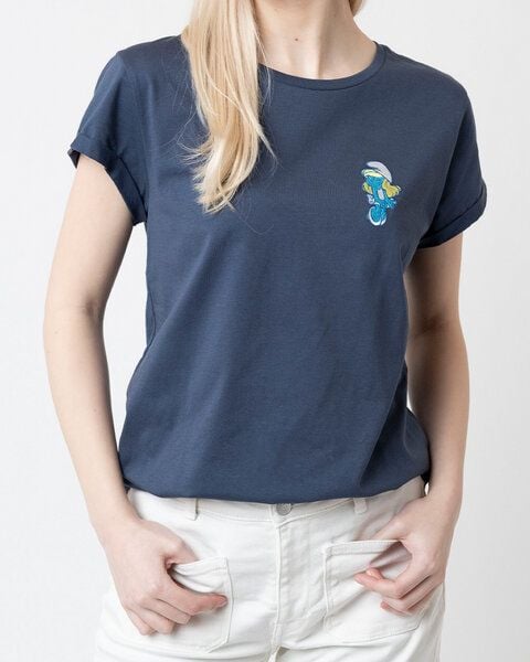 Bavarian Caps Print T-Shirt Schlumpfine Monroe - Dunkelblau von Bavarian Caps