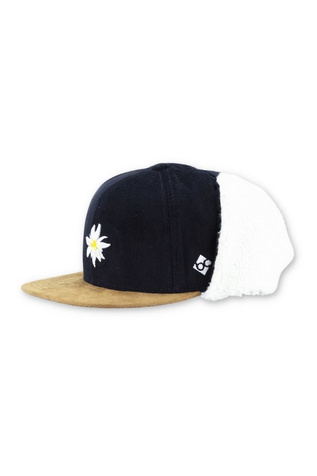 Bavarian Caps Schiebermütze Basecap - EDELWEIß WINTERLIEBE - dunkelblau von Bavarian Caps