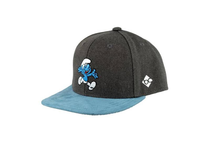Bavarian Caps Snapback Cap Bavarian Caps "Schlümpfe" - dunkelgrau (Kinder Kappe) (Basecap, Basecap, Snapback Cap) Schirm im Wildlederlook von Bavarian Caps