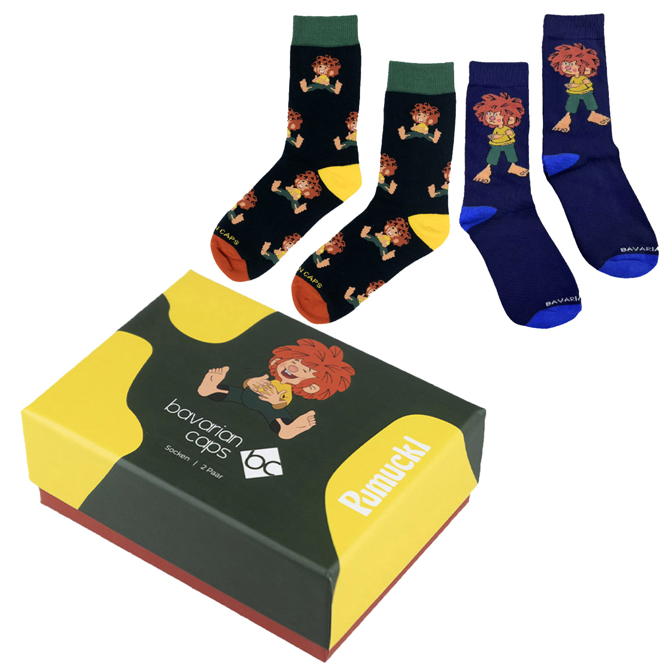Bavarian Caps Socken 2er Sockenbox "Pumuckl" V2 von Bavarian Caps