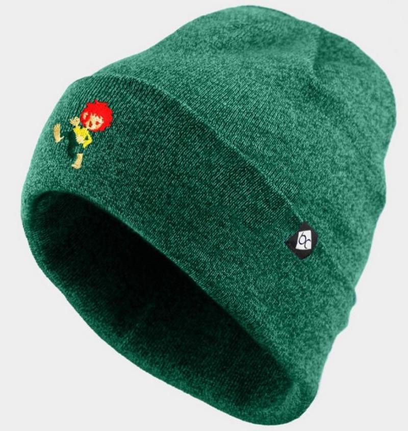Bavarian Caps Strickmütze grün für Kinder mit Pumuckl-Stickerei von Bavarian Caps