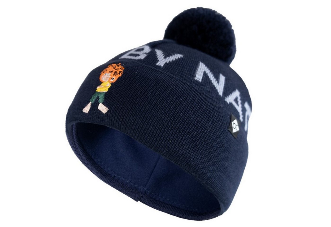 Bavarian Caps Strickmütze Kinder Bommelmütze "Pumuckl: Grantig" mit Umschlag von Bavarian Caps