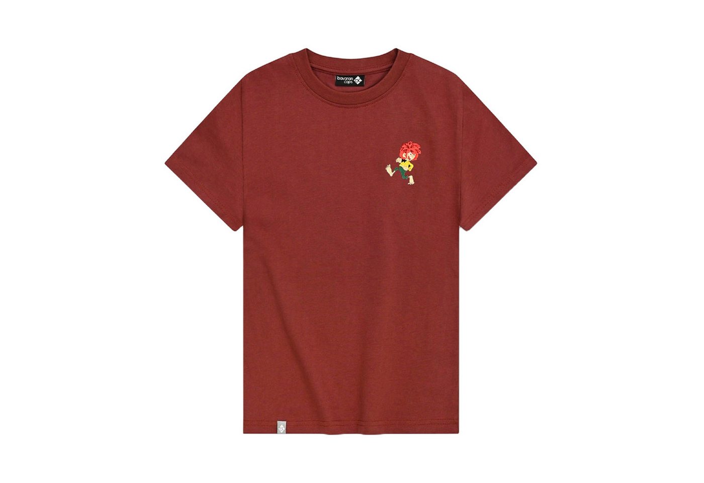 Bavarian Caps T-Shirt Bavarian Caps Kinder TShirt Pumuckl Grantig by nature v2 dunkelrot 1-2 (T-Shirt) von Bavarian Caps