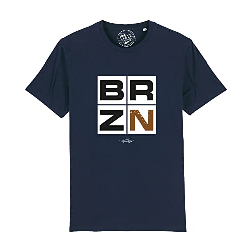 Bavariashop Bayerisches Herren T-Shirt BRZN - L - dunkelblau von Bavariashop