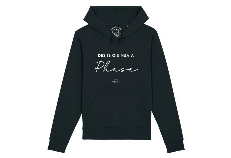 Bavariashop Hoodie Damen Hoodie "Des is ois nua a Phase" von Bavariashop
