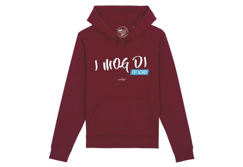 Bavariashop Hoodie Damen Hoodie "I MOG DI, fei scho" von Bavariashop