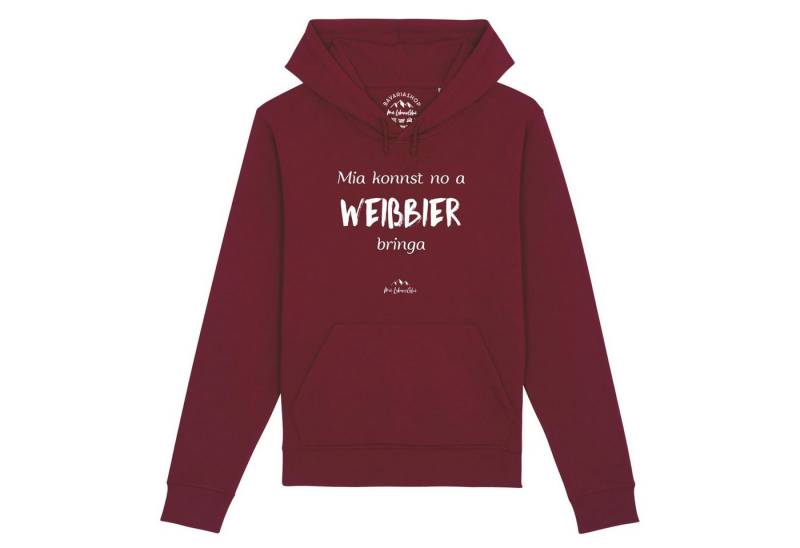Bavariashop Hoodie Damen Hoodie "Mia konnst no a Weißbier bringa" von Bavariashop