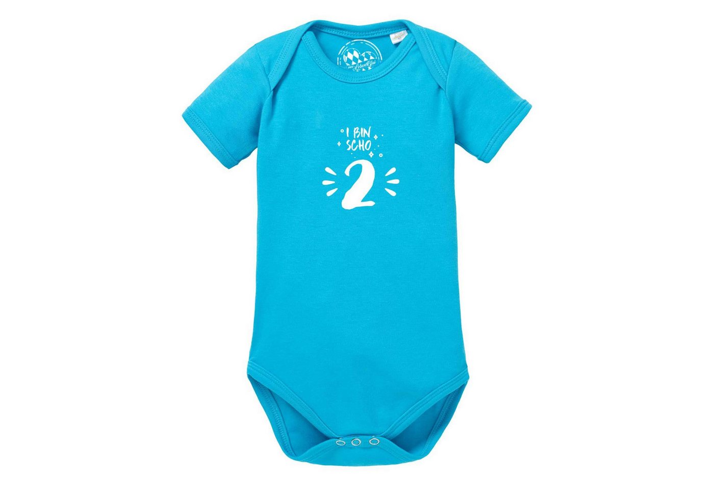 Bavariashop Shirtbody Baby Body "I bin scho 2!" von Bavariashop