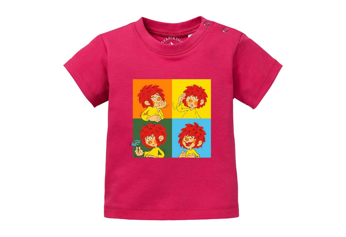 Bavariashop T-Shirt ®Pumuckl Baby T-Shirt Meisterwerk" • Bayerisches Baby Shirt" von Bavariashop