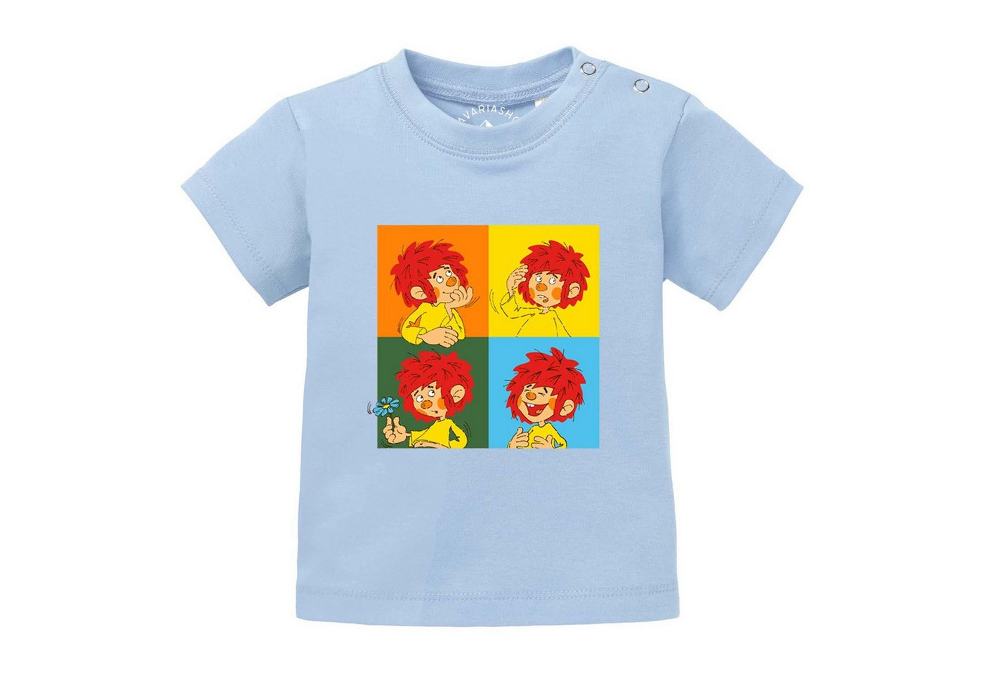 Bavariashop T-Shirt ®Pumuckl Baby T-Shirt Meisterwerk" • Bayerisches Baby Shirt" von Bavariashop