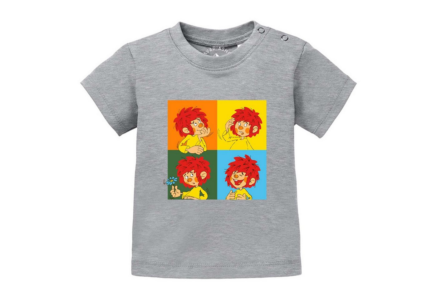 Bavariashop T-Shirt ®Pumuckl Baby T-Shirt Meisterwerk" • Bayerisches Baby Shirt" von Bavariashop