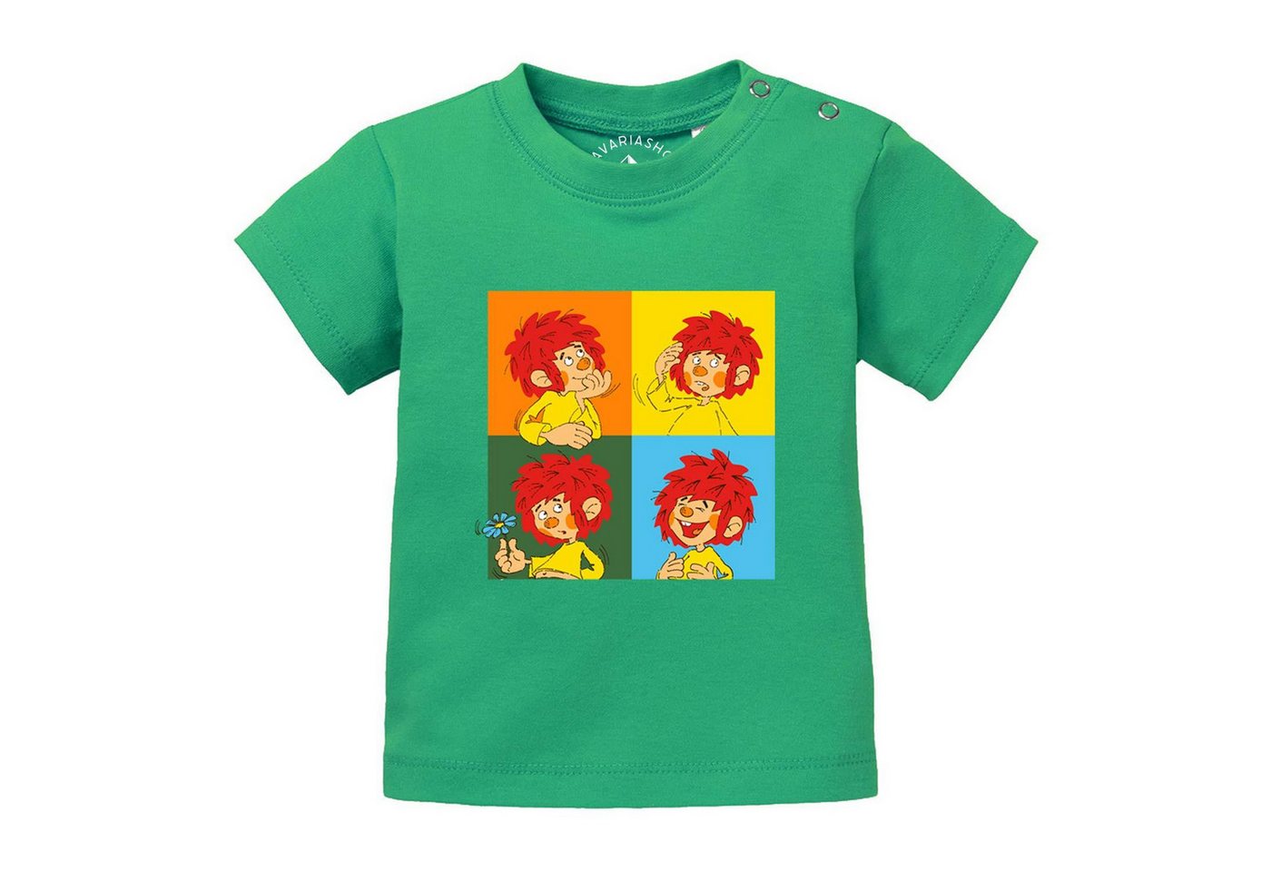 Bavariashop T-Shirt ®Pumuckl Baby T-Shirt Meisterwerk" • Bayerisches Baby Shirt" von Bavariashop