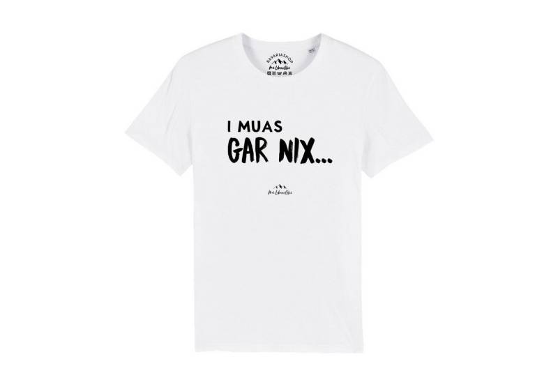 Bavariashop T-Shirt Herren T-Shirt "I muas gar nix…" von Bavariashop
