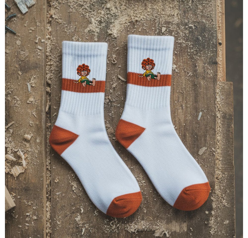 Bavariashop Tennissocken ®Pumuckl Tennissocken weiß, Pumuckl Socken mit doppelter Sohle von Bavariashop
