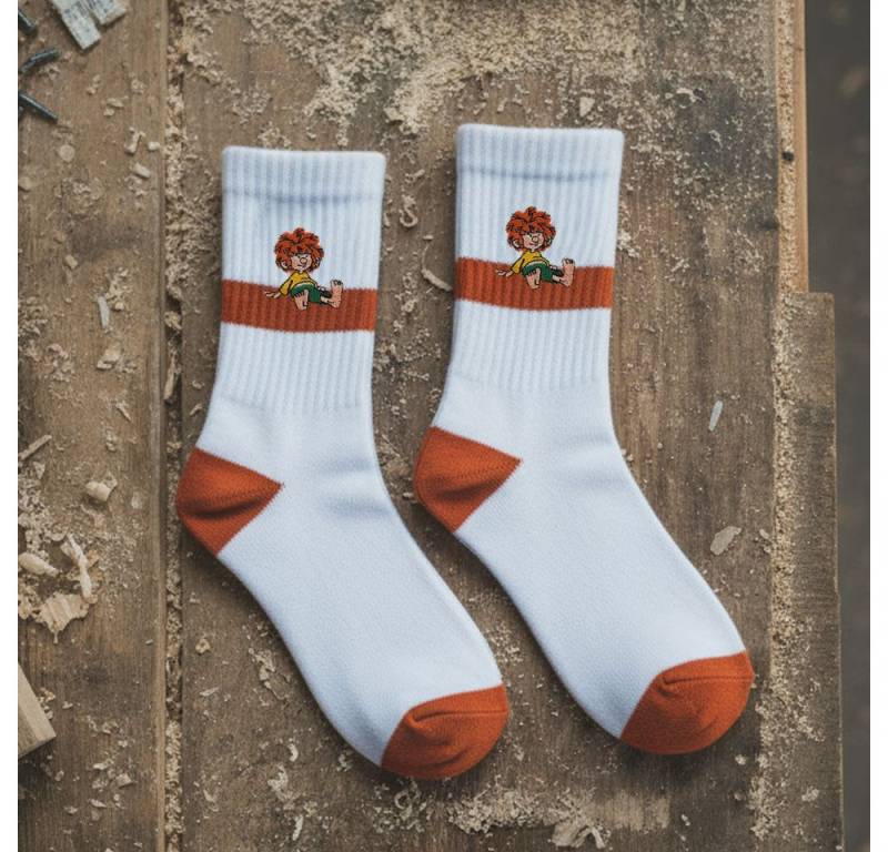 Bavariashop Tennissocken ®Pumuckl Tennissocken weiß, Pumuckl Socken mit doppelter Sohle von Bavariashop