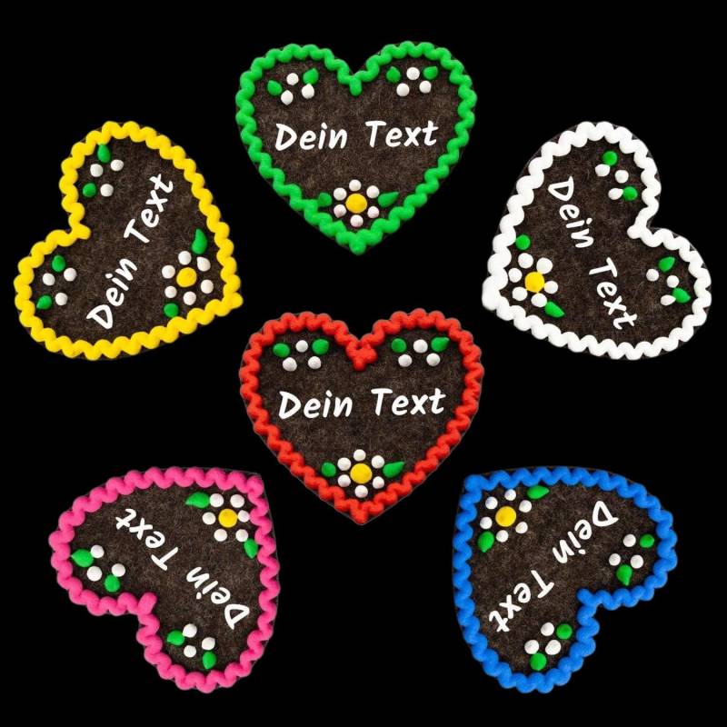 Filzherz-Anstecker Mit Wunschname Hochzeit Namensschild Als Anstecker Pin Oktoberfest Herz Namensschilder Für Kleidung 6, 5 X 7 cm Filzherz-Anstecker Mit Wunschname Hochzeit Namensschild Als Anstecker Pin Oktoberfest Herz Namensschilder Für Kleidung 6, 5 X 7 cm von BavariashopDE