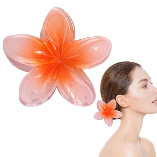 3 Stück Blumen Haarklammern | Bunt Blumen Haarschmuck | Egg Flower Hair Claw Clips | Niedliche Blumen Haarspangen | Rutschfeste Haarspangen Große Haarklammern Für Frauen Mädchen Haarstyling Zubehör von Bavokon