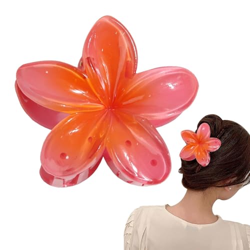 3Stück Blumen Haarklammer | Niedliche Acryl Haarklammern Für Frauen Haar | Egg Flower Hair Claw Clip | Dickes Haar Rutschfeste Haarklammern | Harz Blumen Haarklammer Für Mädchen FüR Beach von Bavokon